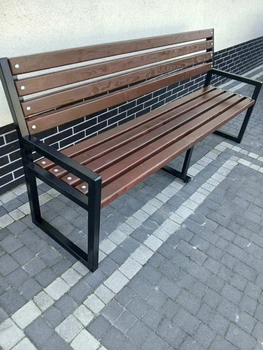 Лавка садова Лофт з проф. трубы 40*40 200 см (Лк20054040)