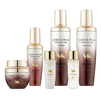 Антивозрастной набор с муцином улитки и золотом 3W Clinic Gold And Snail Intensive Care Set