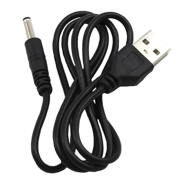 Кабель USB DC 3.5mm для ліхтариків/роутерів / 1 метр / Чорний