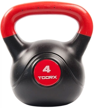 Гиря виниловая TOORX PVC 4 кг Black/Orange (KRP-4)