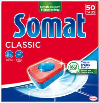 Таблетки для посудомийної машини Somat Classic 50 шт (7610300909144)