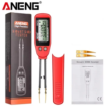 Цифровой мультиметр ANENG GN701 пинцет - тестер SMD компонентов для измерения сопротивления / емкости / тестирования диодов, красный (97227793)