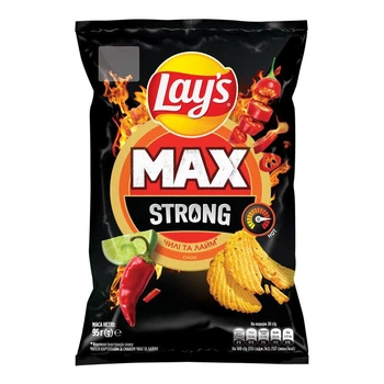Чипсы картофельные Чили и лайм Strong Max Lay's 95г (4823063128797)