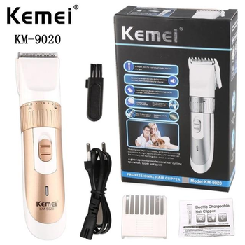 Аккумуляторная машинка Kemei KM-9020 для стрижки волос триммер для бороды
