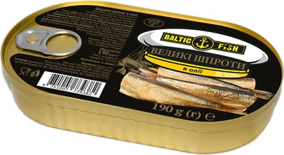 Шпроты в масле Baltic Fish 190 г (4751007739382)