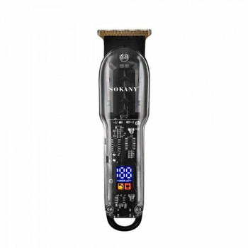 Аккумуляторная машинка для стрижки волос Sokany SK-16036 с насадками Черный