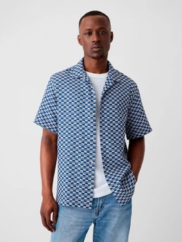 Рубашка мужская GAP M, Blue Checker (В клетку) 500120406046