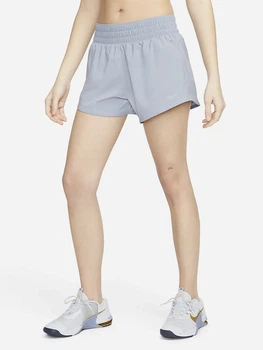 Спортивные шорты женские Nike One Short DX6010-519 XS Indigo Haze/Reflective Silv (196156974095)