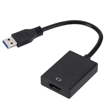 Переходник с USB 3.0 на HDMI PC LCD HDTV Адаптер внешняя видеокарта для подключения дополнительного монитора