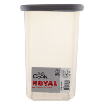 Контейнер универсальный 1,2 л Sun Plast Royal квадратный пластик/силикон арт. SC-4283