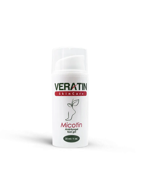 Гель противогрибковый для кожи и ногтей Micotin Anti-fungal feet gel(Микотин),Flosvita, Veratin Skin Care, 30мл. флакон