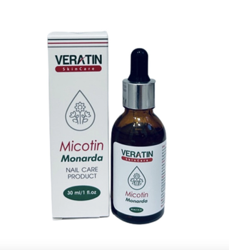 Сыворотка для ногтей противогрибковая, для укрепления, стимуляции роста Micotin Monarda, Flosvita,Veratin Skin Care, 30 мл. флакон
