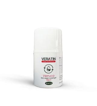 Крем для відновлення шкіри після бородавок Verruca Skin Repair Cream-gel, step 2(Веррука),Flosvita Veratin Skin Care,30 мл. флакон