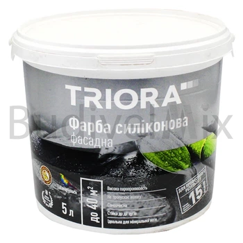 Фарба фасадна TRIORA TR-42 clean силіконова 5 л біла