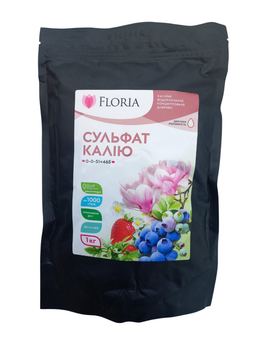 Сульфат калия 1кг 0+0+51+46S Комплексное калийное удобрение Floria Sol для цветения и плодоношения