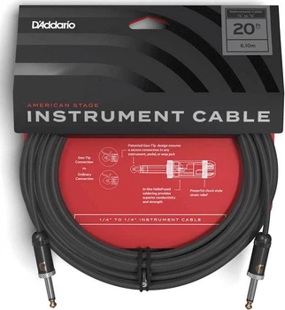 Инструментальный кабель D'Addario PW-AMSG-20 American Stage (6m)