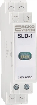 Модульна сигнальна арматура 230V AC/DC LED біла [A0140030035] SLD-1 АСКО