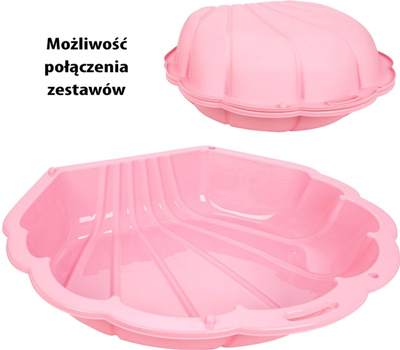 Piaskownica-basen Woopie Muszelka 3w1 Różowa (0716053831460)