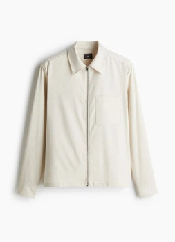 Чоловіча верхня сорочка Regular Fit H&M (58038) M Молочна