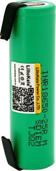 Аккумулятор LiitoKala 18650 Li-Ion Lii-25R-N (Nickel) 2500 mAh 3.7 V Green (YT35886)
