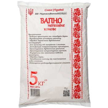 Известь негашеная комовая / 5 кг