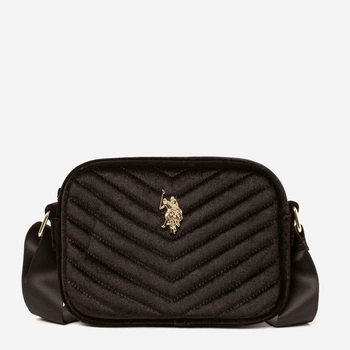 Сумка кросс-боди через плечо женская маленькая U.S. Polo Assn 655150280 Черная (1159823588)