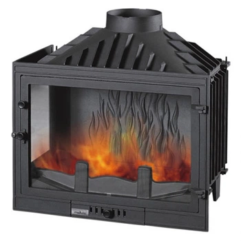 Каминная топка UNIFLAM 700 STANDARD с шибером левое боковое стекло