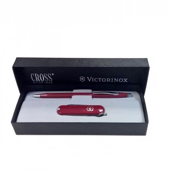 Набір Victorinox Classic 2 в 1 4.4401 ніж+ручка/Red (Vx44401)