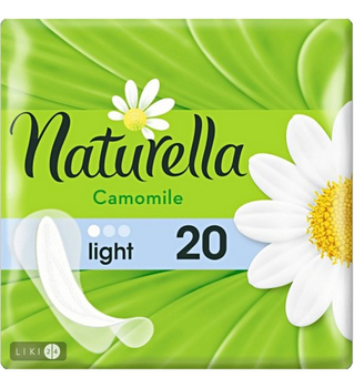 Щоденні гігієнічні прокладки ароматизовані NATURELLA Camomile Light 20 шт. 0310