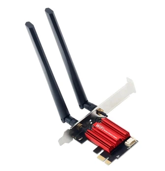 Беспроводной адаптер сетевой карты WiFi 5 PCI-E AC1200 двухдиапазонный 2.4G/5GHz для Bluetooth 4.0