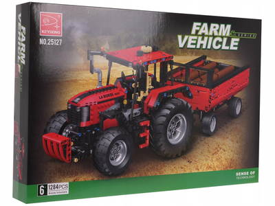 Zestaw klocków Ramiz Keyixing Farm Vehicle Traktor z przyczepą 1284 elementy (5903864982299)