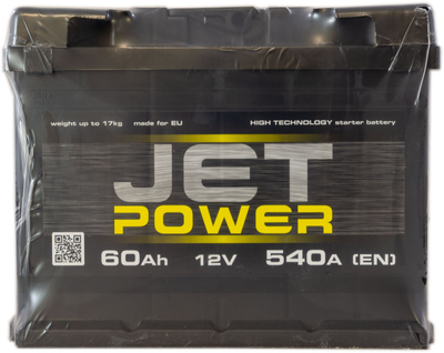 Акумулятор 60 пряма (+ зліва) 540A Jet Power