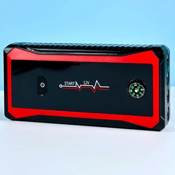 Автомобильное пуско-зарядное устройство Бустер Jump Starter J17 |28000mAh, 2USB+1Type-C| Черно-красный