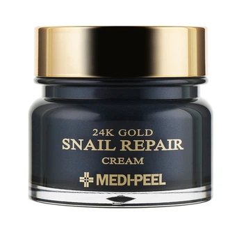 Крем для обличчя з колоїдним золотом та муцином равлики 24k Gold Snail Repair Cream Medi-Peel 50 мл