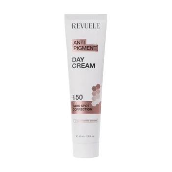 Тонирующий дневной крем для лица против пигментации REVUELE SPF 50 40 мл (5060565106680)