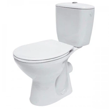 Унитаз напольный белый CERSANIT Mito Grey 373 с крышкой выпуск в стену TK002-005