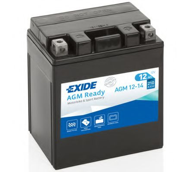 Стартерная батарея (аккумулятор) EXIDE AGM12-14 Exide (AGM1214)
