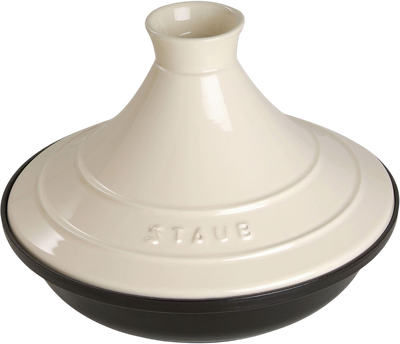 Naczynie do tajine Staub beżowo-czarne 28 cm (3272343028233)