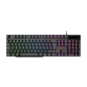 Клавіатура Havit HV-KB504L дротова USB з підсвічуванням чорний