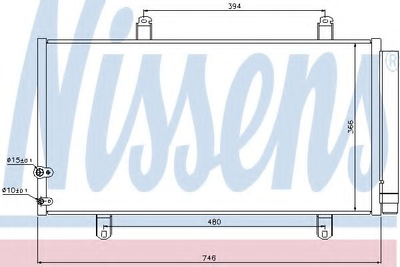 Конденсер кондиціонера Nissens (940194)