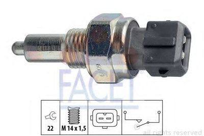 Датчик заднего хода Boxer/Scudo/JUMPY (7.6099) Facet Facet (76099)