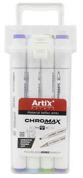 Набір маркерів двосторонніх Main Paper Chromax Artix PP927-12 12 шт (8435250936045)