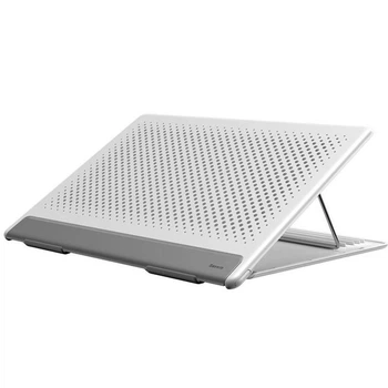Подставка для ноутбука на стол Baseus Portable Pro, до 17 дюймов, 10-30°, Серебристый