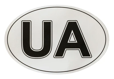 Наклейка на авто "UA" (Евростандарт) АРК Економ (120 х 180 мм)