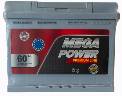 Акумулятор 60 зворотня (+ справа) 540A Megapower (Туреччина)