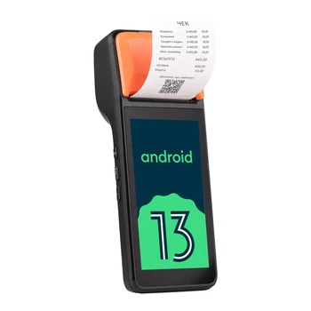 Мобільна каса “Afina” 2-в-1: POS-термінал на Android 13 + принтер чеків (AP12S)