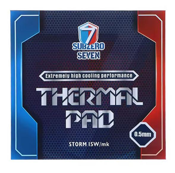 Термопрокладка SubZero Seven Storm 15 W/mK 100x100x0.5 мм