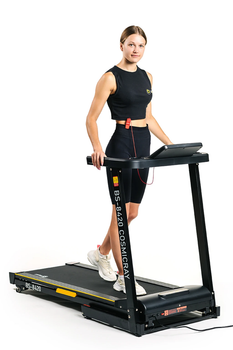 Бігова доріжка Besport BS-8420 COSMICRAY: Електрична, 1.25 к.с., 14 км/год, 3 Нахили, 12 програм. До 120 кг, Компактна