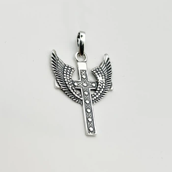 Крест серебряный с крыльями ангела 5,2 г