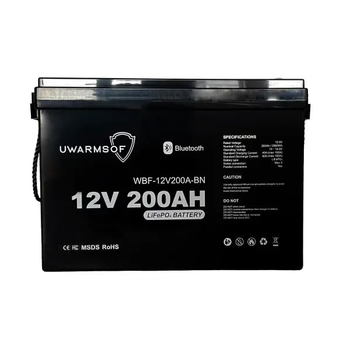 Аккумуляторная батарея UWarmSof LiFePo4 12V 200Ah с Bluetooth